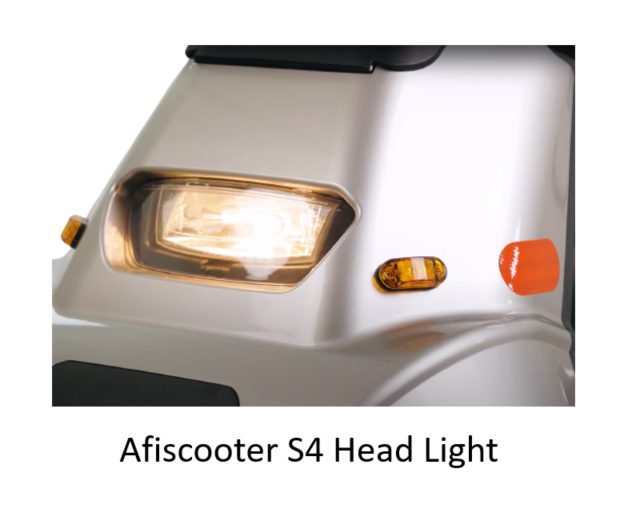 Bright LED headlight for Afiscooter S4 mobility scooter