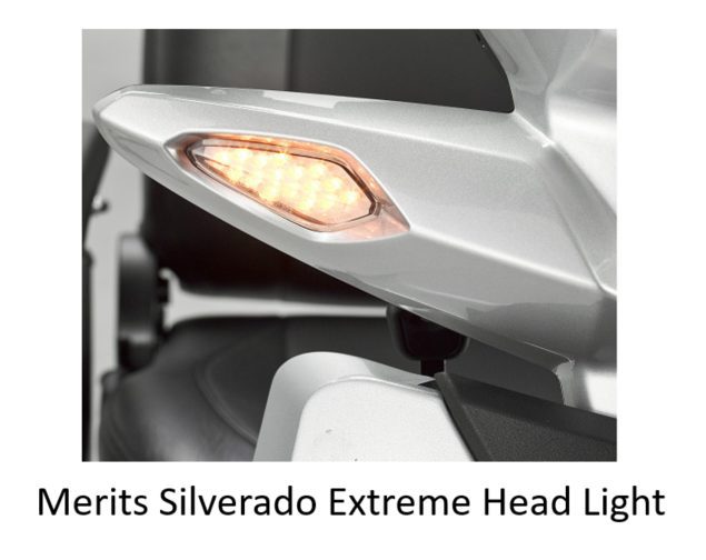 Bright LED headlight for Merits Silverado Extreme mobility scooter