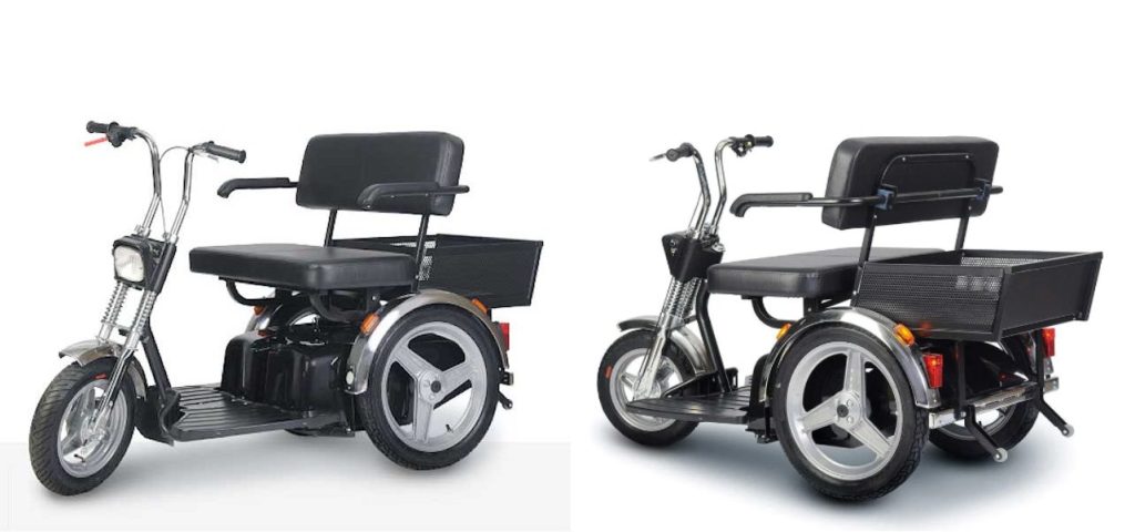 Picture of the Afiscooter SE front and back view.