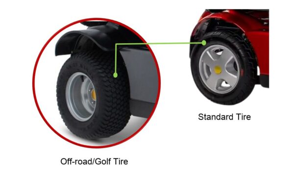 Afiscooter S3/S4 standard vs Golf tire.