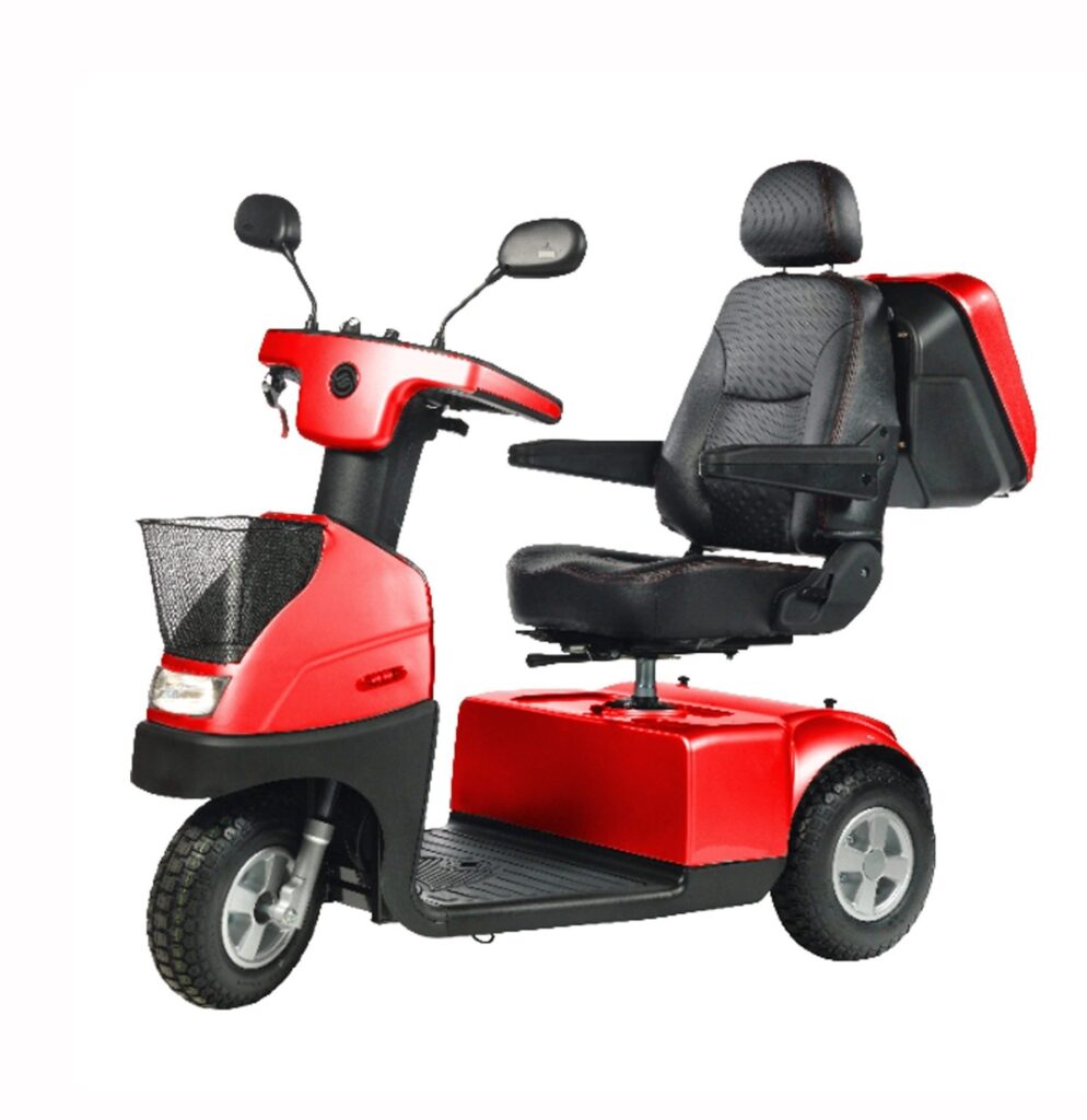 Afiscooter C3 Red Front-Side View