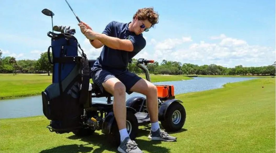 Cheeta Ninja mobility scooter on golf course