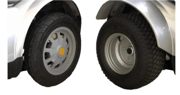 Standard wheel vs all-terrain wheel comparison