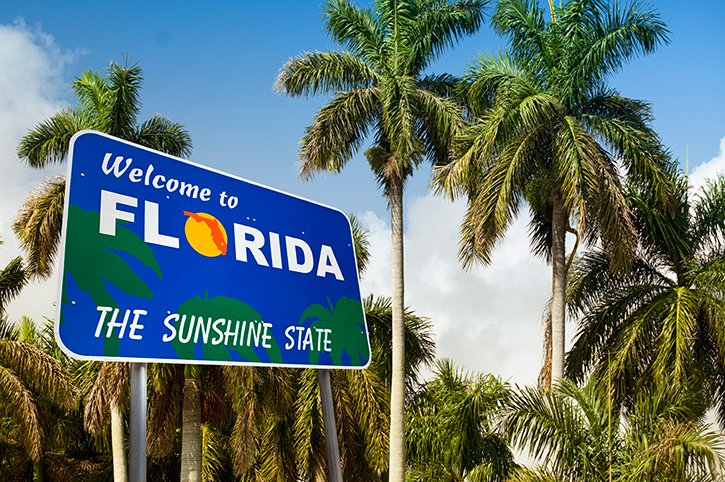 Florida Welcome Sign