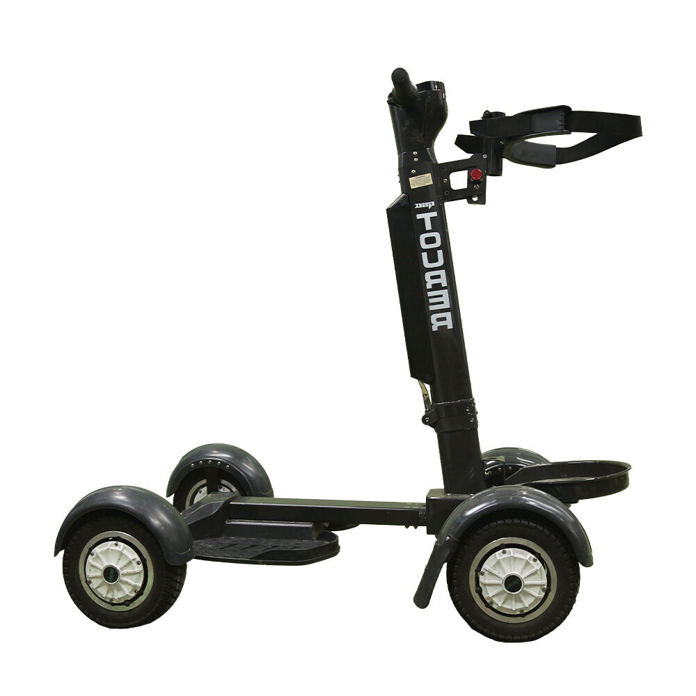 Side view of the Golf Skate Caddy GSC™ Tourer X Golf Cart Mobility Scooter, showcasing its streamlined design and functionality.